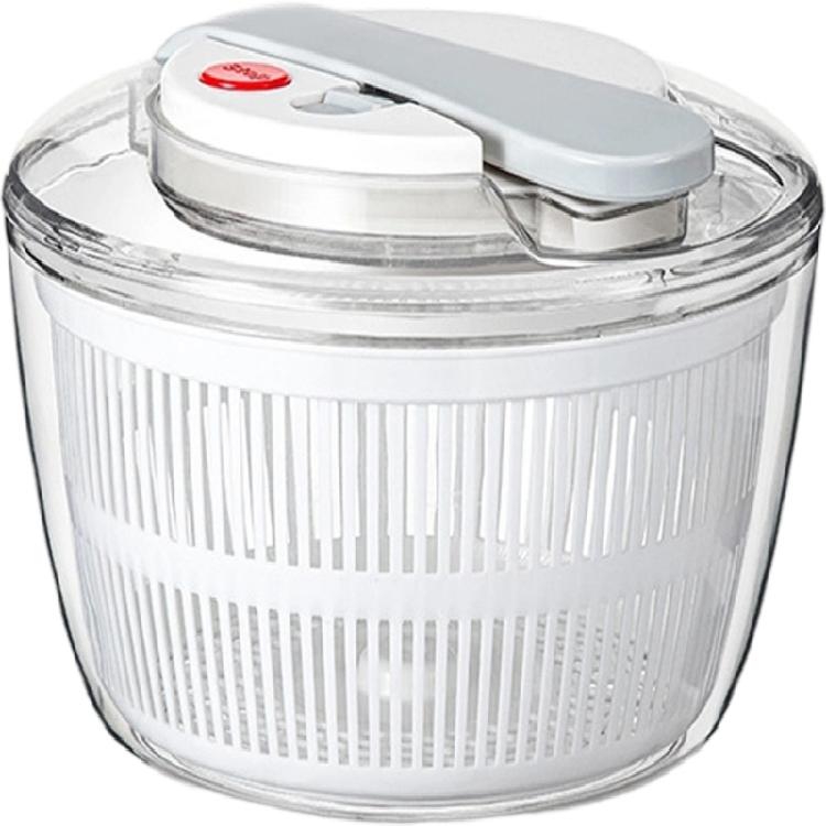 Vegetable Lettuce Leaf Dehydrator with Lid Large Capacity Basket Easy Press Salad Spinner for Kitchen  Use