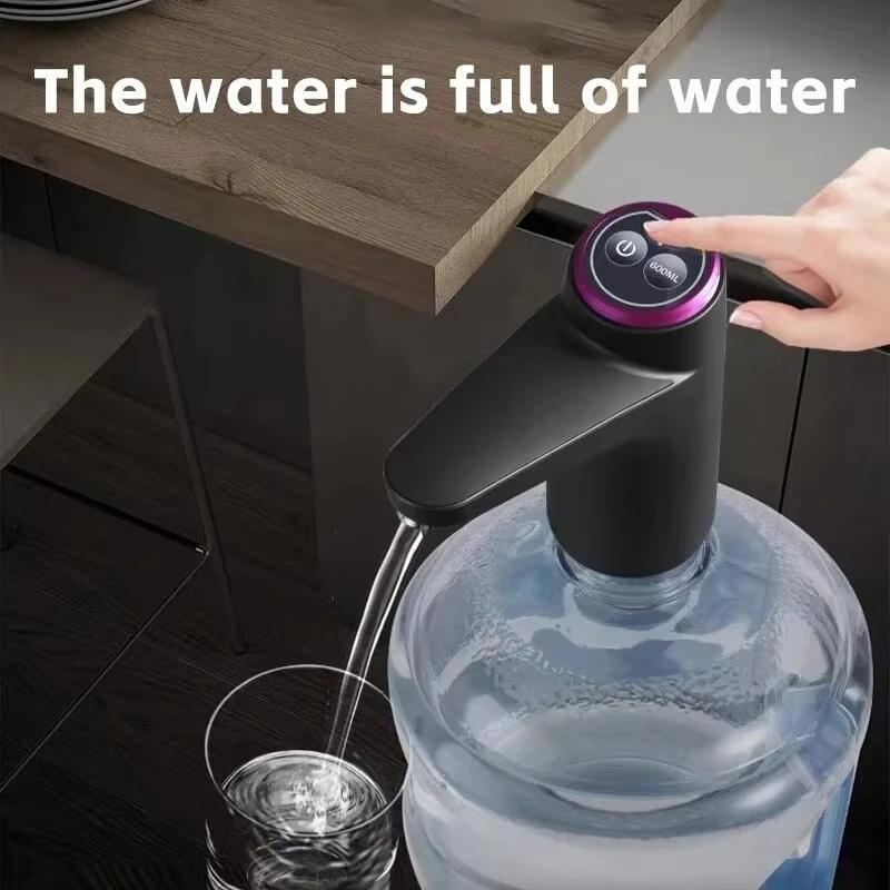 Automatic Water Press Household Barreled Water Electric Water Pump USB Rechargeable Mineral Water Pump Portable Water Dispenser