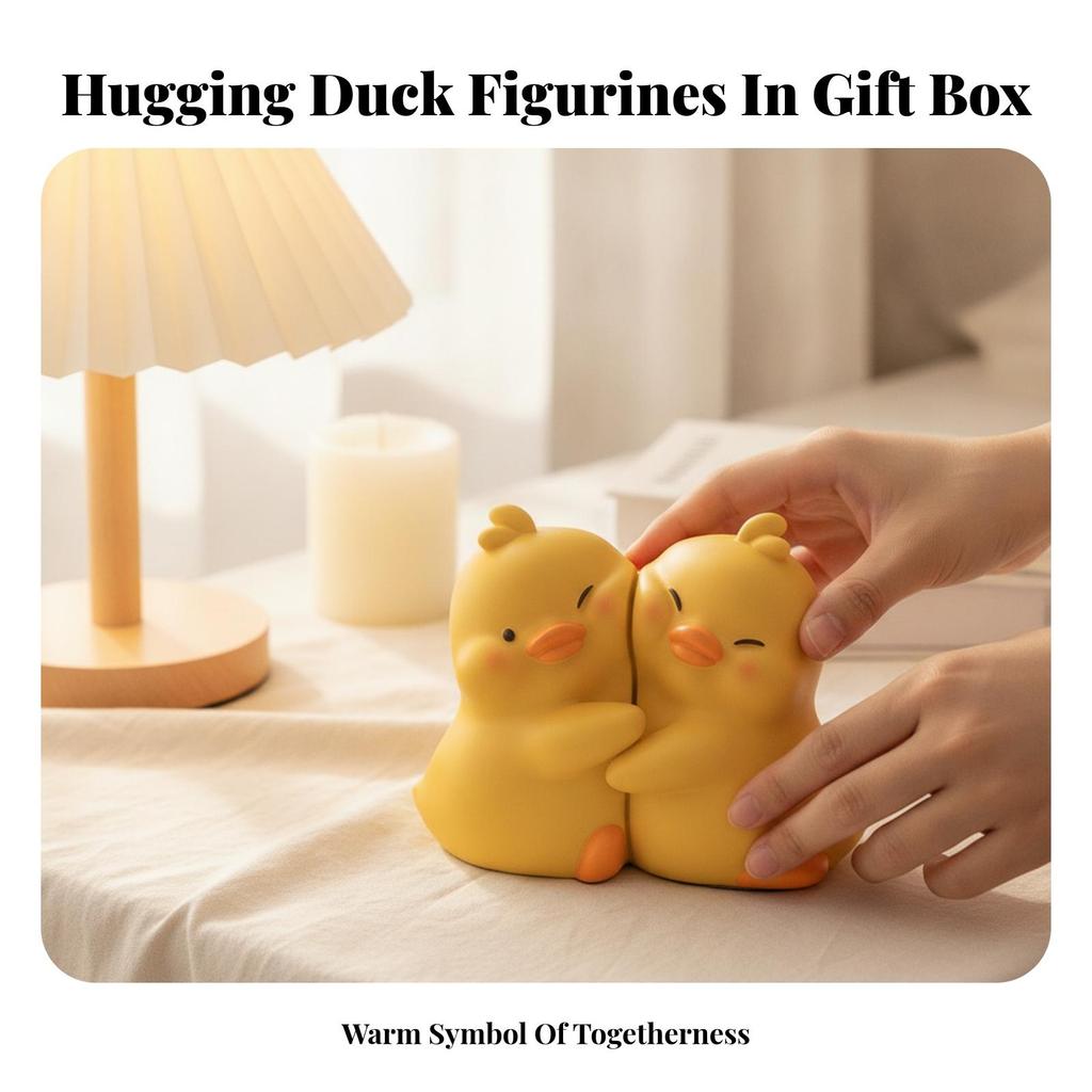 Duck Statue Set Romantic Desktop Ornament Playful for Bedside Table, Couples