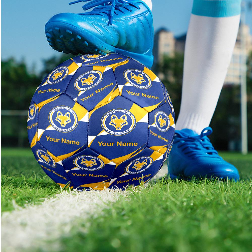 Leicester City Fashion Size 5 Football Wearproof Non‑Slip Soccer Ball For Sports Training Entertainment Use