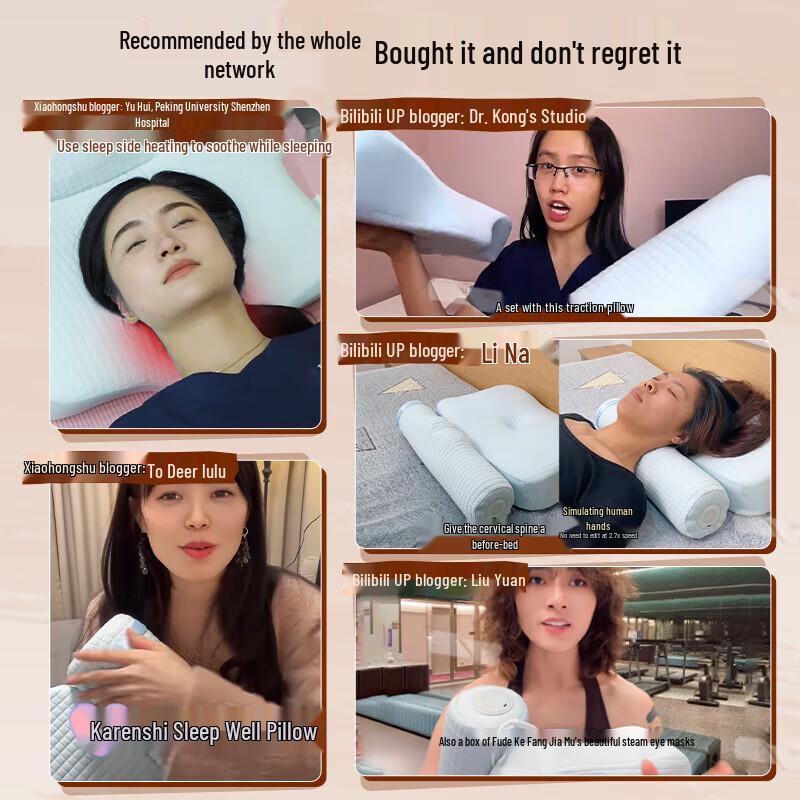 CLORIS Neck Traction Massage Pillow with Heat