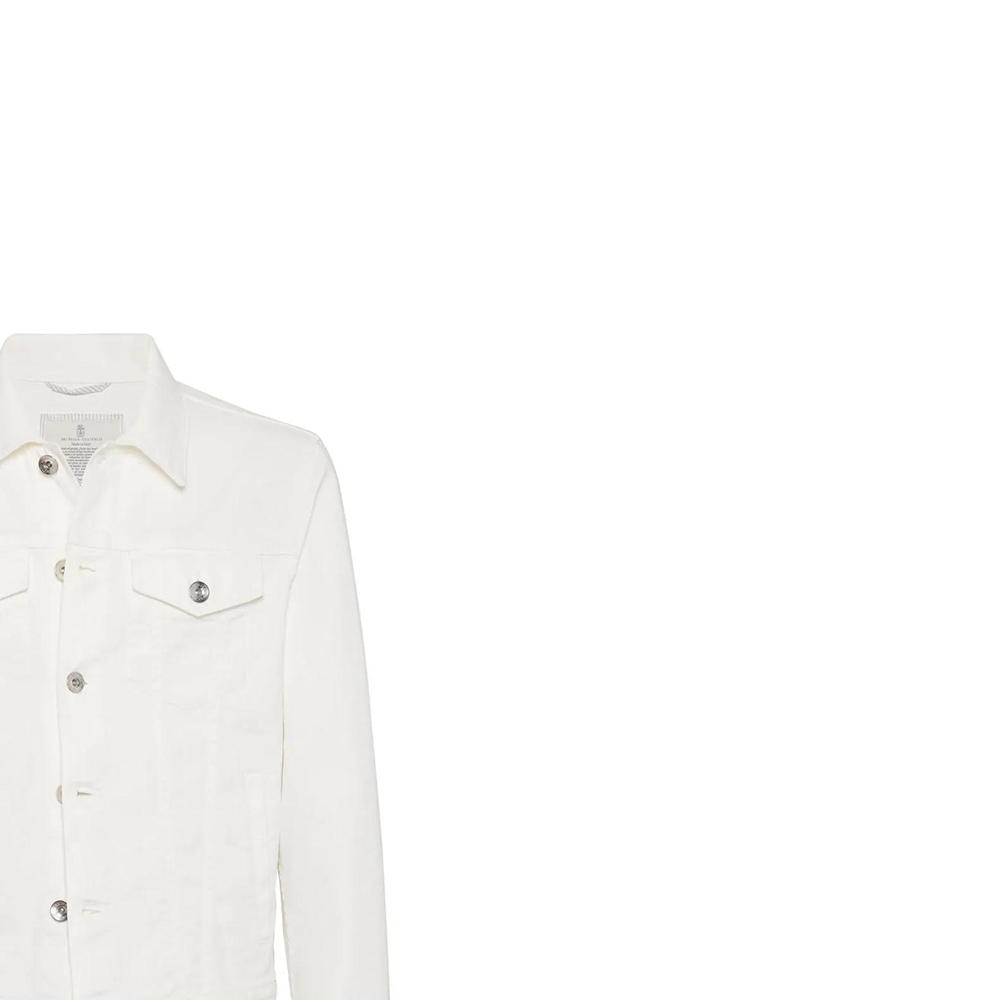 Brunello Cucinelli Denim Jacket Men's White M277P6900-C7210