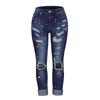 Damenjeans Slim Hole Stretch Damenjeans Hose Damenhose