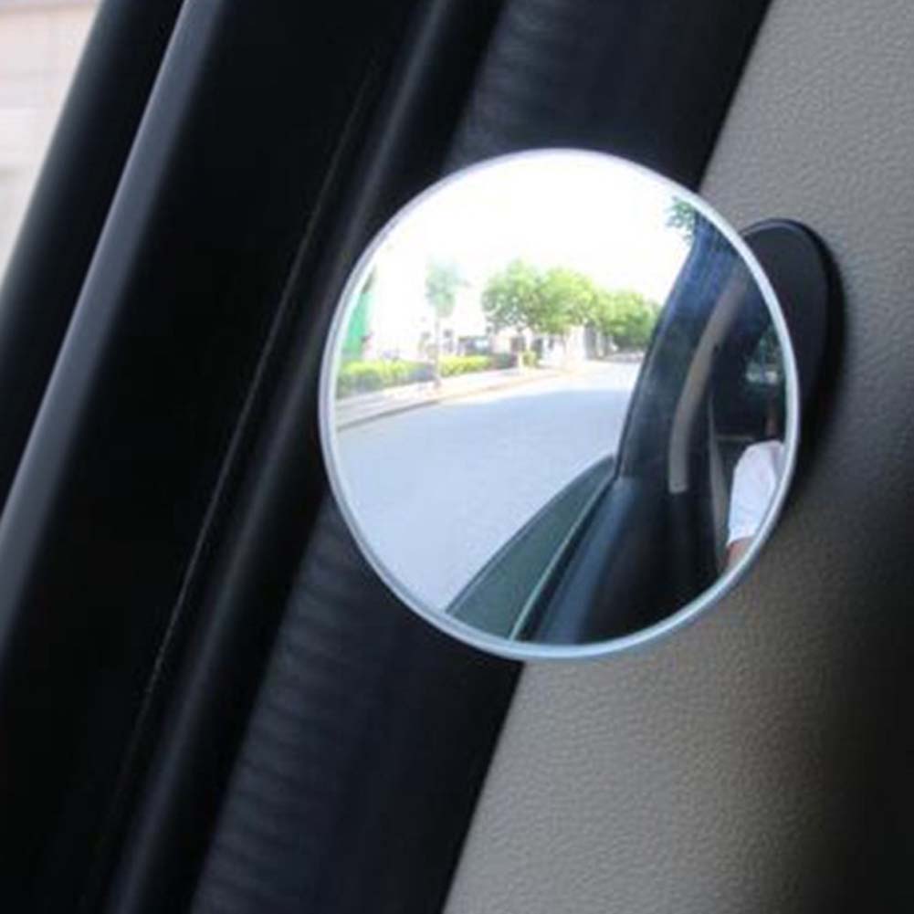 HD 360 Degree Wide Angle Adjustable Car Rear View Convex Mirror Auto Rearview Mirror Vehicle Blind Spot Rimless Mirrors