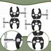2x Camping Tent Rod Fixing Clip Tarp Pole Holder Sturdy Portable Awning for Backyard