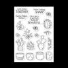 Cactus Silicone Stamp Set, Transparent Clear Stamp & Metal Cutting Dies for Card Making, Scrapbooking, Journaling, DIY Craft Kit