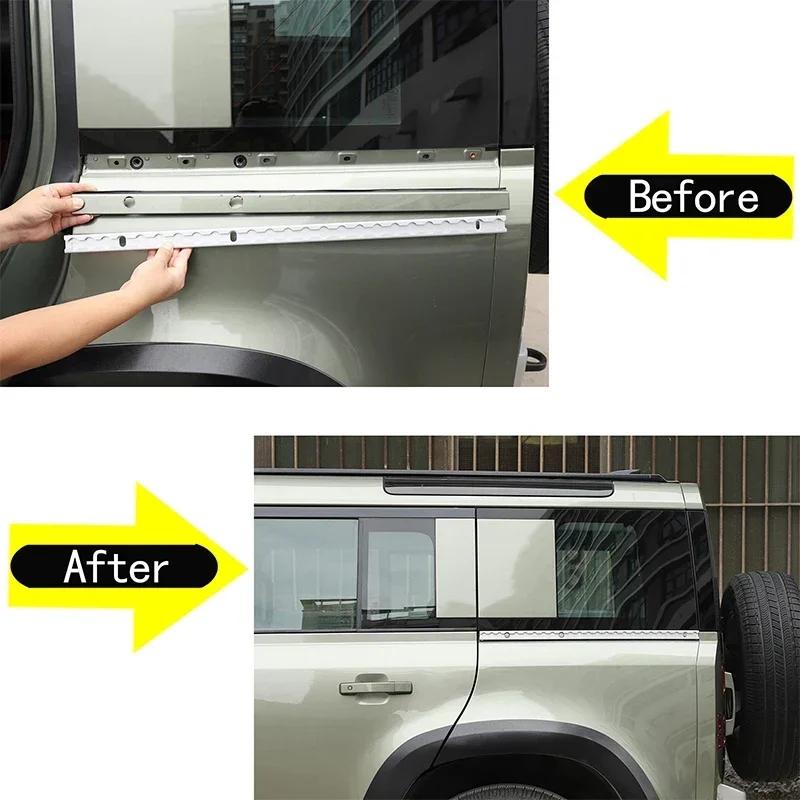 For Land Rover Defender 110 2020-2026 Car Rear Window Lower Expansion Slot Kit Aluminum Alloy Exterior Modification Accessories
