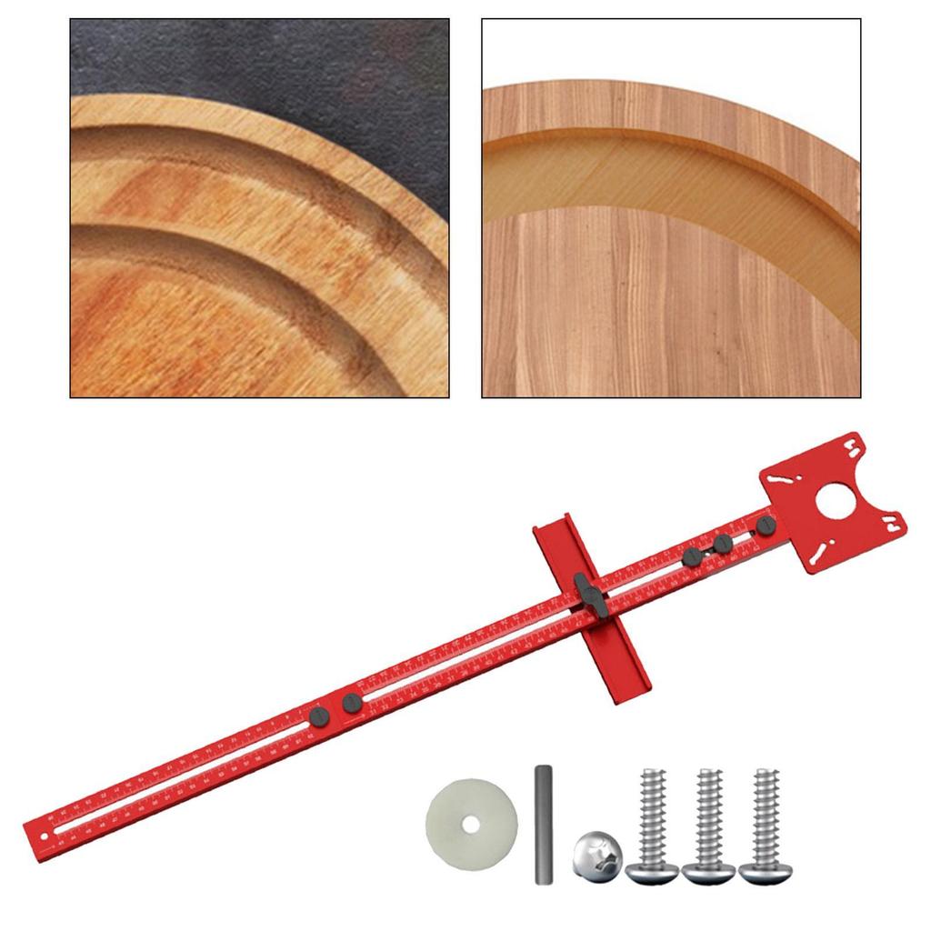 Router Circle Milling Guide Set for Trimming Machine Adjustable Flip Board