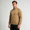 Mens Spring Hoodie With Stand Collar And Zipper Closure For Casual Athletic Wear