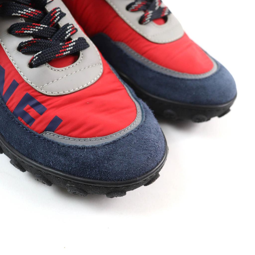 Great CHANEL sneakers Logo design COCO Mark suede leather Multi Women 35 G34086 Used
