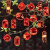 Zodiac Snake New Year Tree Hanging Tag Cartoon Fu Character Pendant  For Potted Plant