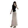 Spicy American Floral Lace Mermaid Maxi Skirt
