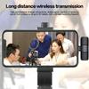 Wireless Lapel Lavalier Microphone K9, Type-C Connection 1-To-1 Wireless Mic For Smartphone Podcast Live Streaming