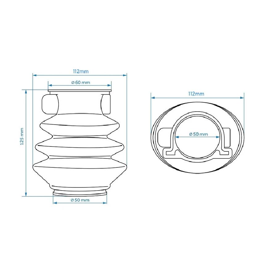 High Quality Gaiter Gator Rubber Sleeve For ALKO Bellows For AL-KO Part No. 366356 Trailers Coupling Caravan Automotive Parts