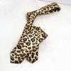Trendige Gestreifte Krawatte 5 cm Breit Schmale Krawatte Retro Leopardenmuster Krawatte Tägliche Kleidung
