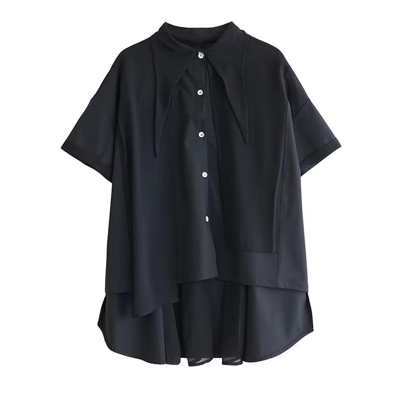 Xitao Unregelmäßiges einreihiges Hemd ZMY1058