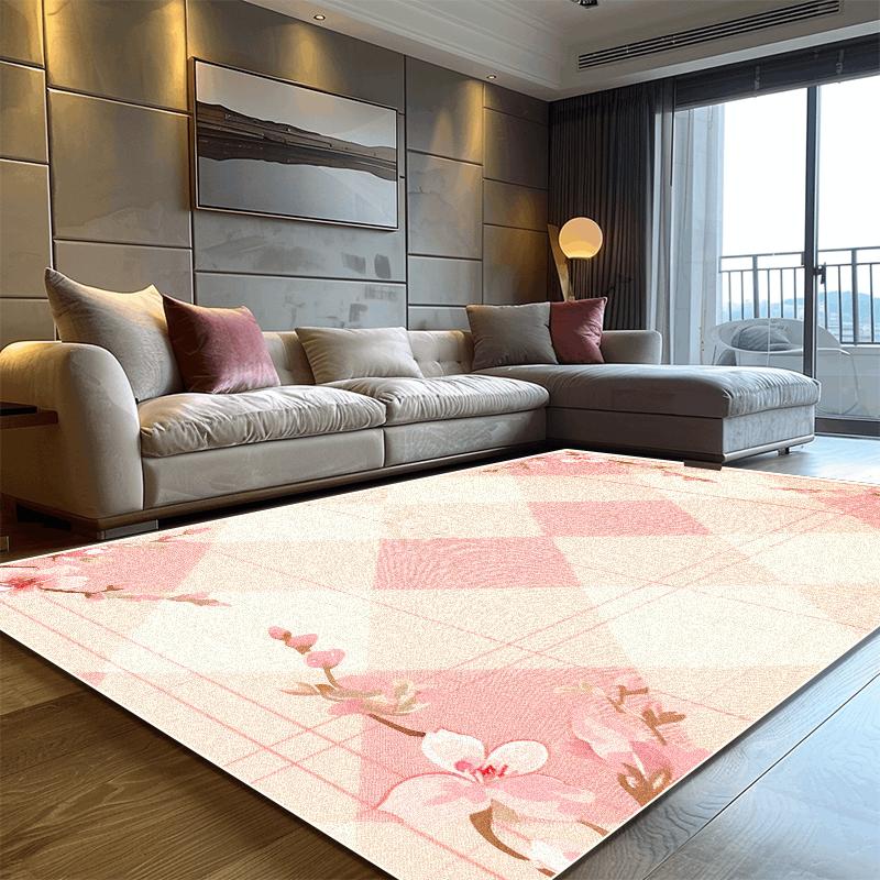 Modern Pink Geometric Carpet for Living Room Large Area Decoration Home Rugs for Bedroom Soft Non-slip 200x300 Lounge Sofa Mat