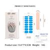 Factory Price New Christmas Series Nail Gel Strips with Red Snowflake and Bow Patterns Nail Sticker Decoration