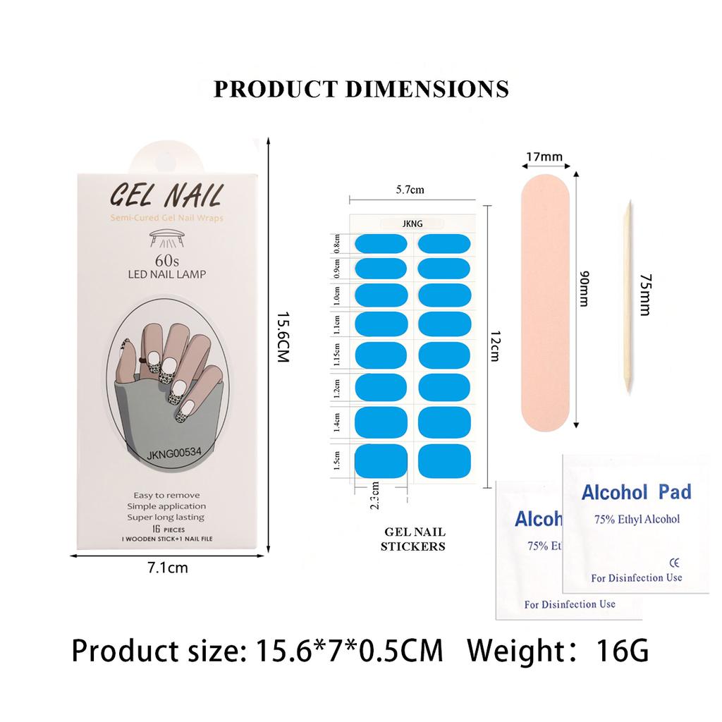 Factory Price New Christmas Series Nail Gel Strips with Red Snowflake and Bow Patterns Nail Sticker Decoration