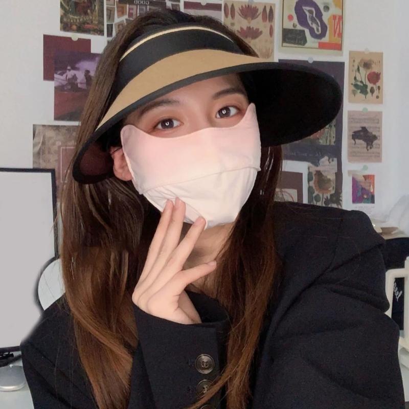 Women Visor Hat Summer Spring Long Brims Sunshade Hat Breathable OpenTop Hat for Beach Outdoor Cycling Hat Headwear