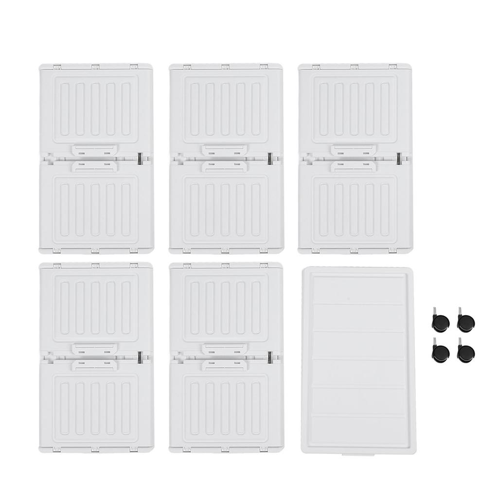 Storage Cabinet Multipurpose Large Capacity Multi Layers Stackable Storage Cabinet Plastic Storage Bins for Living Room