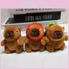 Adorable Plush Capybara Keychain Accessory With Cute Cartoon Design For All Occasions