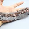 Gold-Plated Ethnic Metal Lace Waist Chain for Belly Dance Skirt