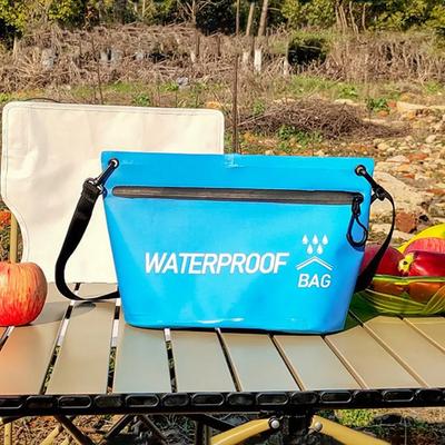 1pc Wash Sack Dry Bag Durable Swimming Rafting Kayaking Travel Zipper Handbag River Trekking Floating Boating Swimming Bag