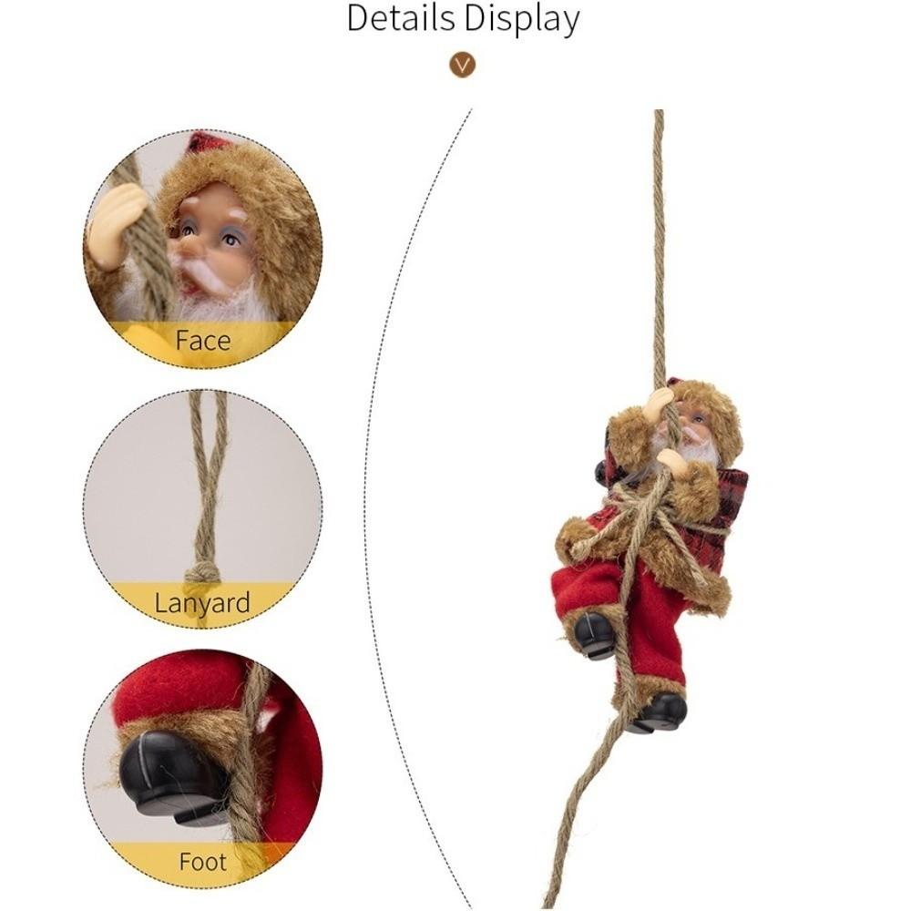 Climbing Santa Claus Xmas Tree Hanging Decoration Hanging Ornament  Christmas Tree Decor