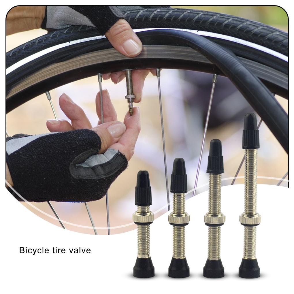Brass Valve Stem Rustproof Waterproof Bikes Air Nozzle Wear-resistant Removable Valves Caps Cycling Accessories