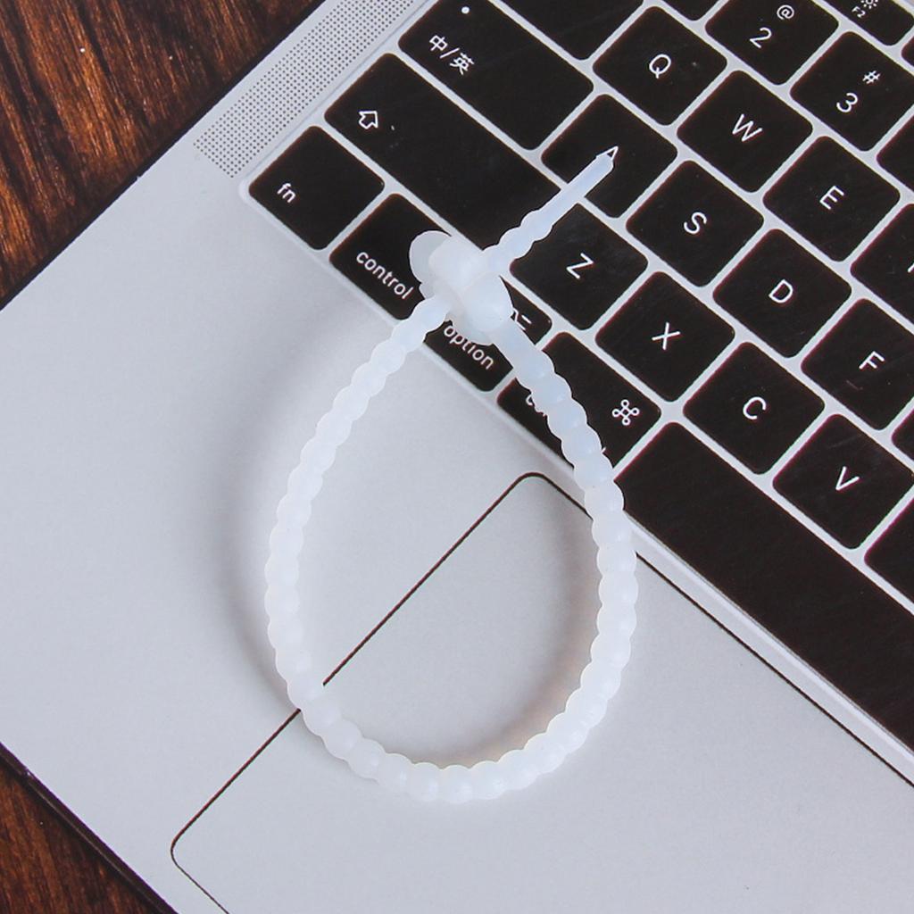 DIY Jewelry Key Chain Self-Locking Lanyard Strap Candy-Colored Little Flower Silicone Rope 25cm Dress Tags Rope