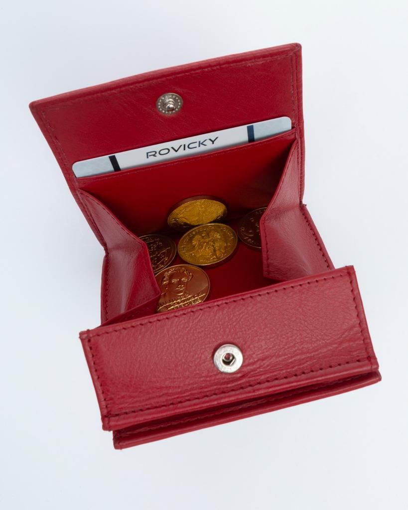 Leather wallet R-23-26-LFN-2985 Red