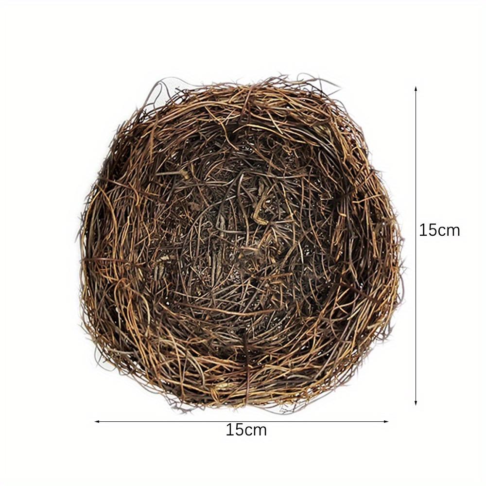 12-15cm Oster-Vogelnester Künstlich Oster-Eier Natürliches Rattan-Nest Eier-Aufbewahrung Oster-Dekoration Kinder Bastelbedarf