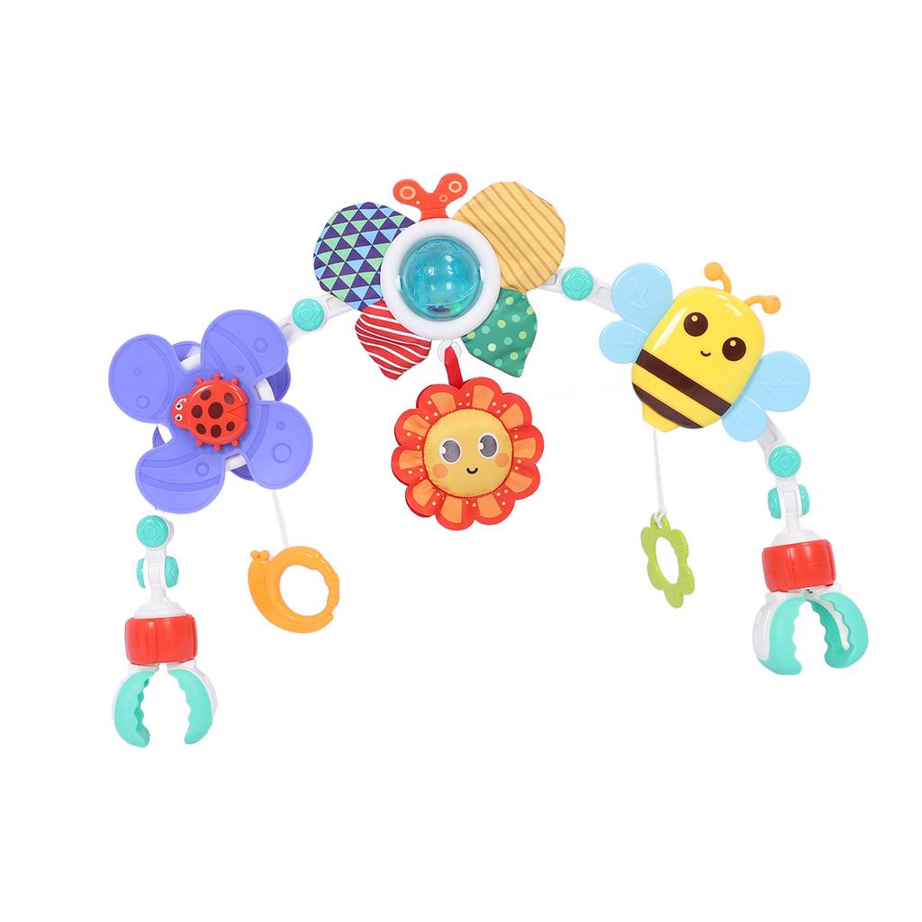 Baby Crib Activity Toy Multiple Color Mobile Arch Swinging Toy for Boys Girls Newborn Bed and