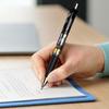 FUTENG 1.0mm Retractable Black Gel Pens, 12-Pack
