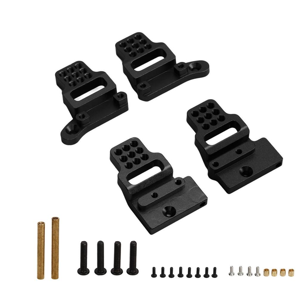 RC Shock Mount Aluminium Alloy Shock Bracket Multi Holes Easy Installation for Traxxas TRX4M 1 18 RC Car Black