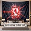 Custom Name Text Tapestry Middlesbrough FC Personalized Polyester Wall Tapestry For Bedroom And Room