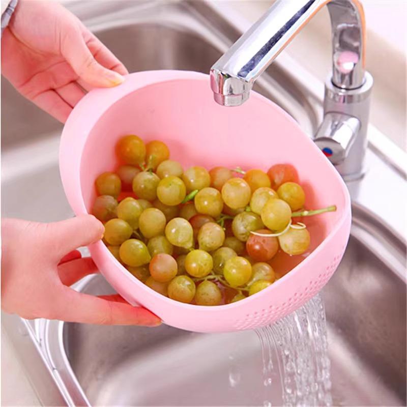 Fine Mesh Rice Washing Sieve and Drain Basket for Kitchen & Fruit