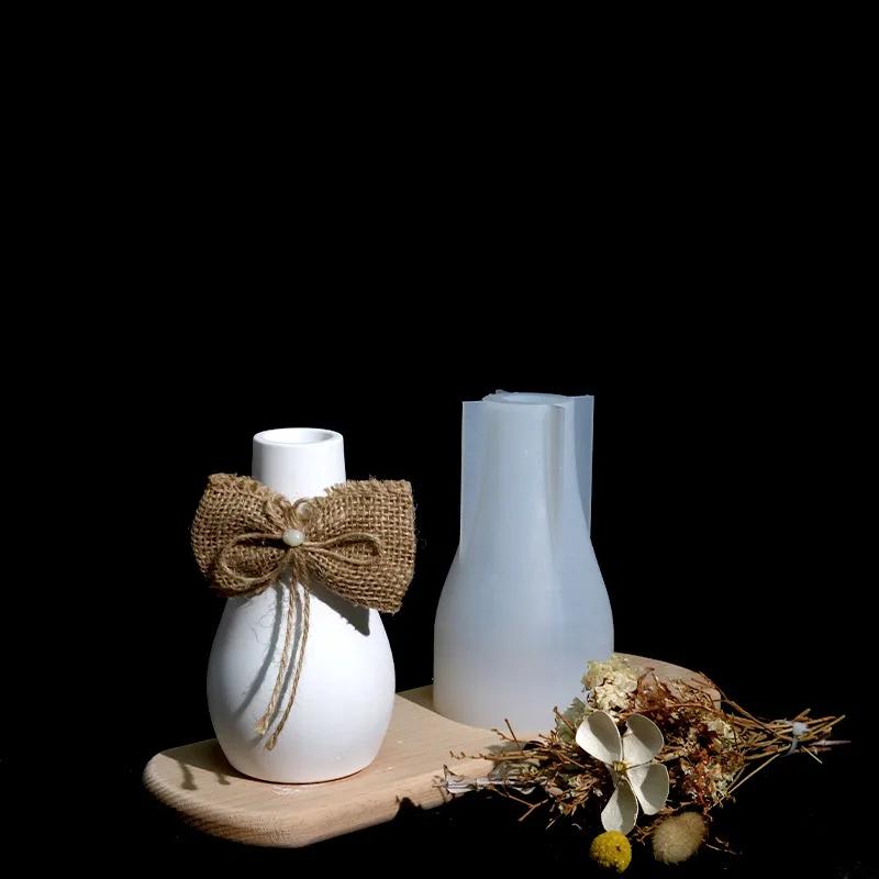 DIY Flower Pot Craft Silicone Mold for Epoxy Resin Casting Handmade Concrete Vase Home Decor Ornaments Making Tool