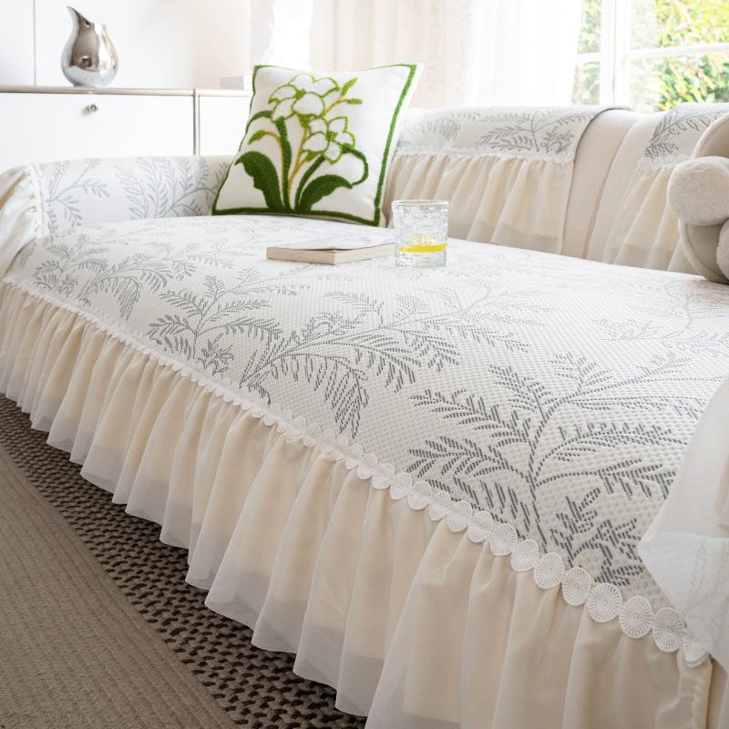 Skirt ice silk sofa cushion 2025 summer new small fresh sofa mat seat cushion non-slip breathable heat dissipation cover