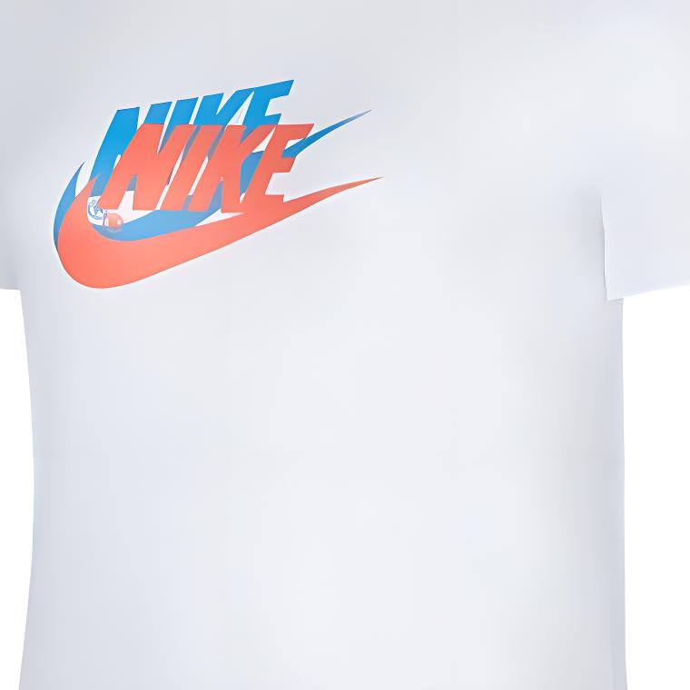 Nike Sports Lifestyle Series Round Neck Breathable Casual Short Sleeve T-Shirt Women T-Shirt White CU1093-100