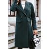 Autumn and Winter Long Suit Collar Woolen Coat Coat Women