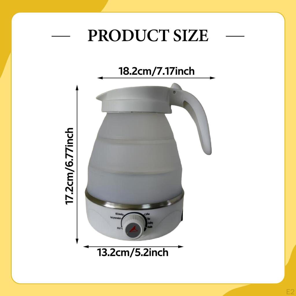 Reise-Wasserkocher Faltbar Hotels Kompakt Einfache Aufbewahrung 700ml Tee