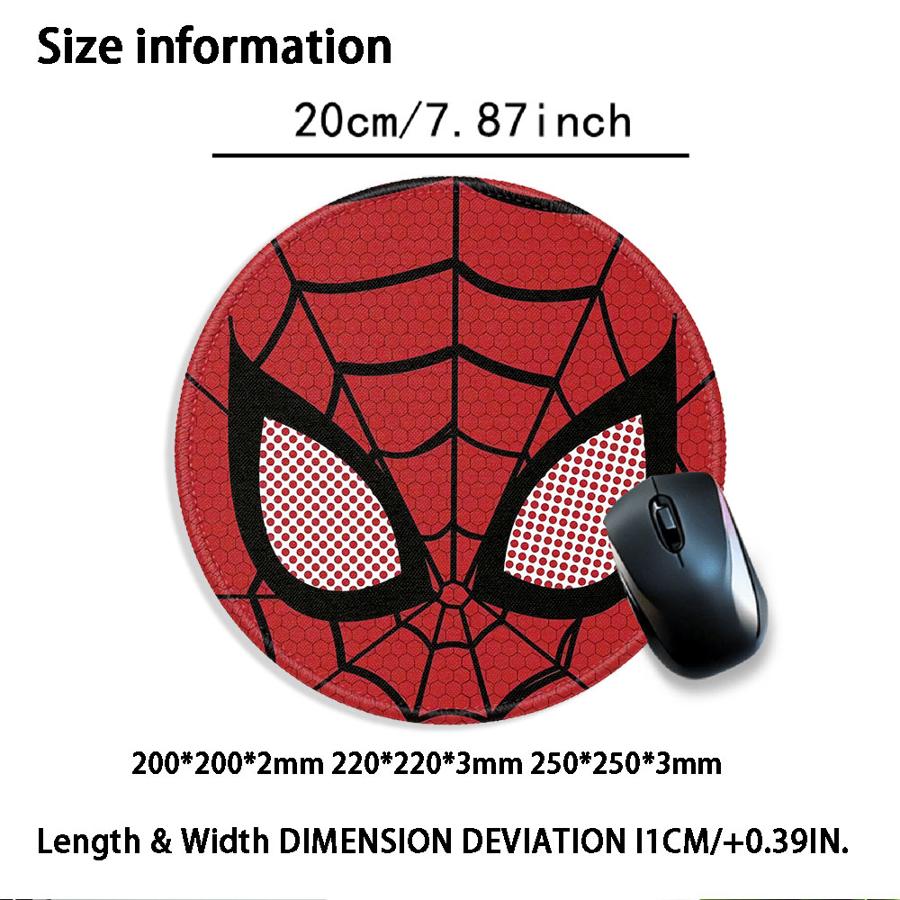 rubber 1pc Mouse Pad office Pad Computer Laptop Pad Keyboard Mouse Pad Desk accessories Game Console Pad Black Spider Design