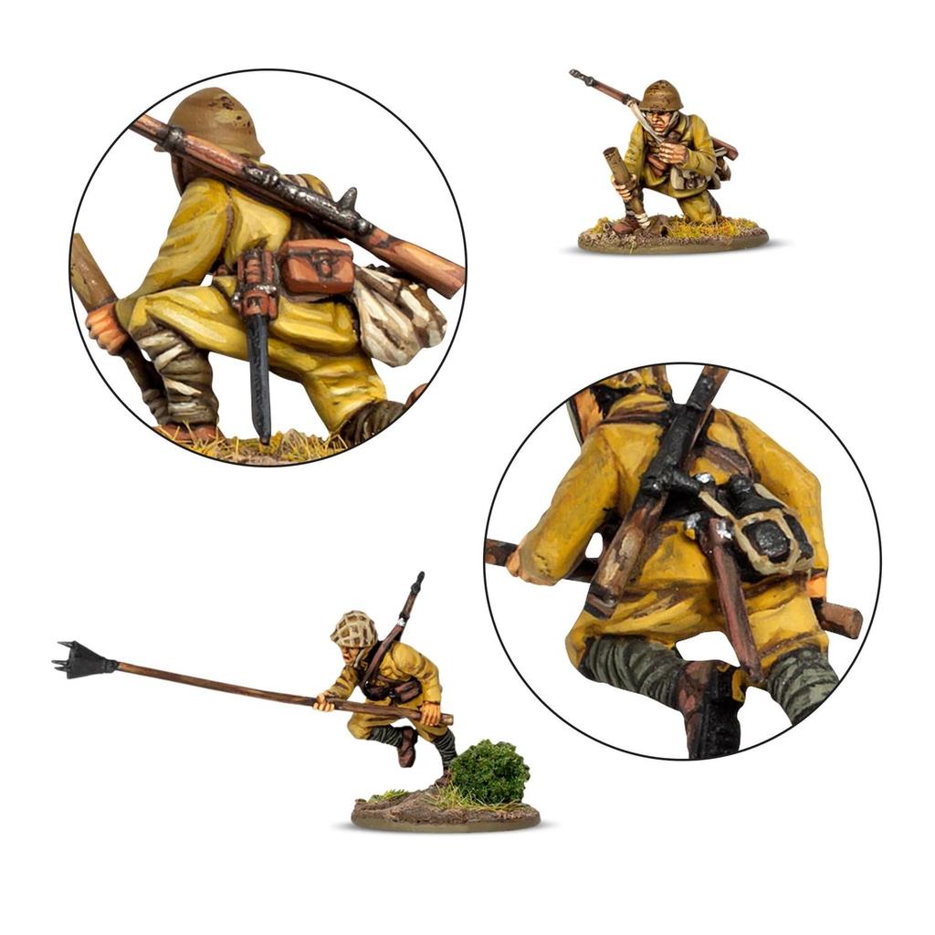 Warlord Action Japanese Infantry Assembly Kit Games/Bolt 1/56 (30 Figures) WLGWGB-JI-02 (Personnel)