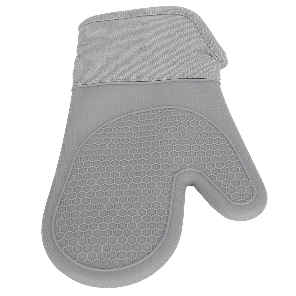 Silicone and Cotton Oven Glove Kitchen Heat Resistant Mitts for Microwave Oven Home Bakery