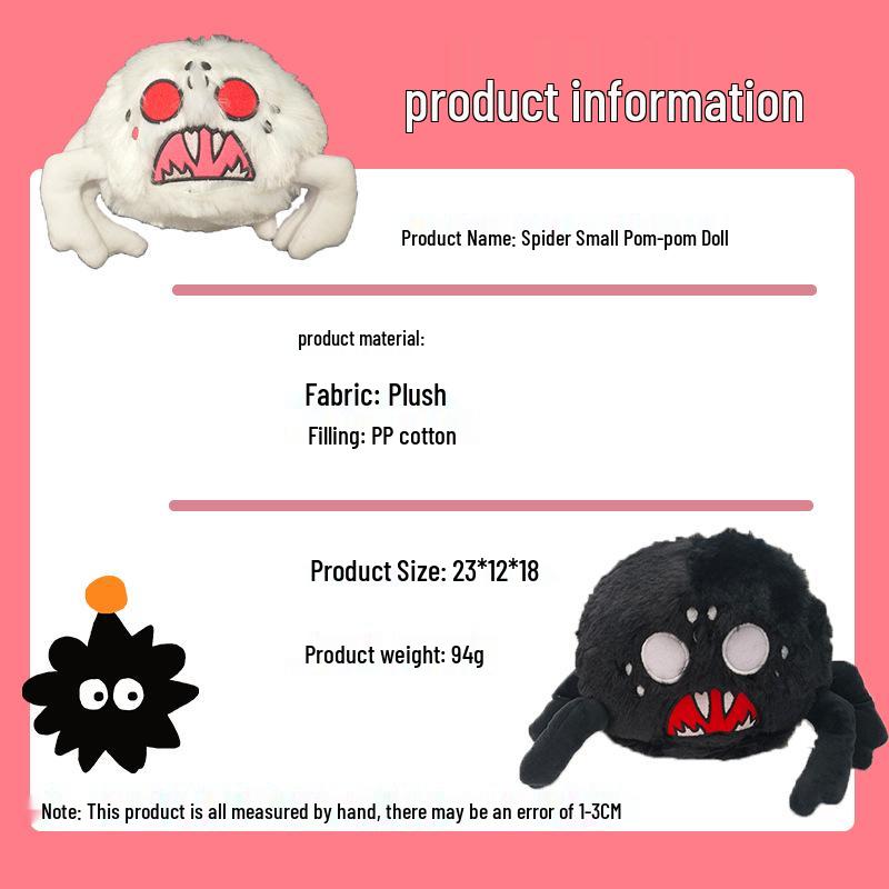 Don't Starve Black Spider-Man Webber Plush Toy