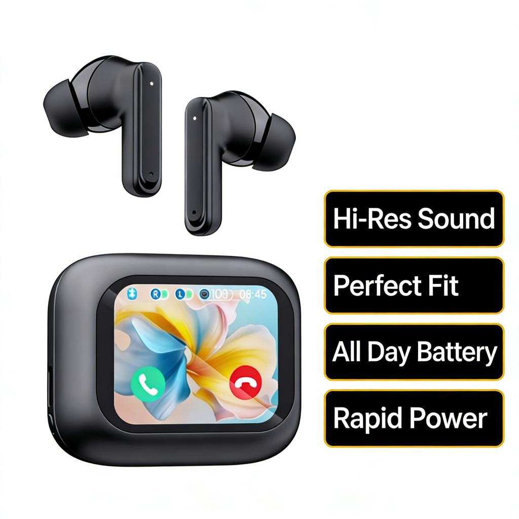 Wireless Earbuds for Sports, Work, and Daily Use, HD Stereo and Waterproof