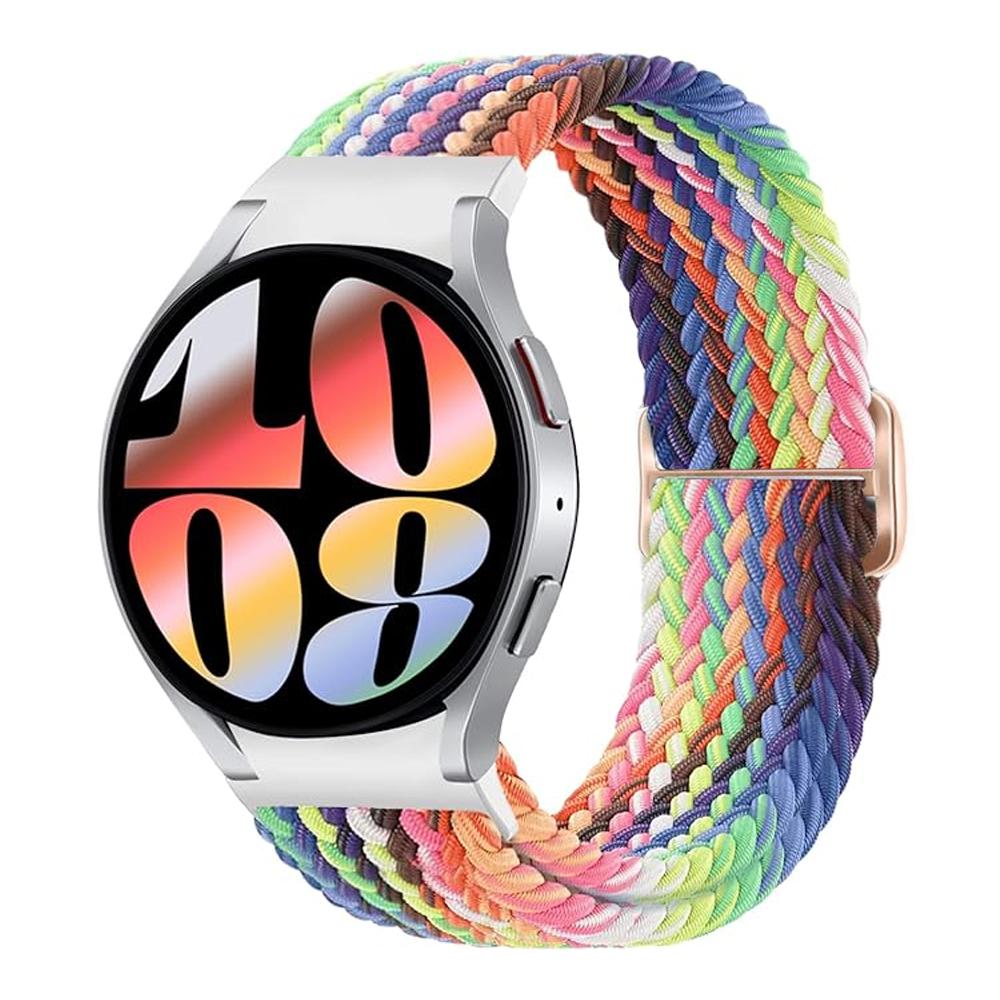 Band For Samsung Galaxy Watch 7 FE 5 Pro 4 6 classic 44mm 40mm No Gaps Nylon Braided sport bracelet correa Galaxy Watch 7 Strap