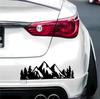 2 Realistic Snow Mountain Forest Pack Vinyl Decal Stickers, Covered